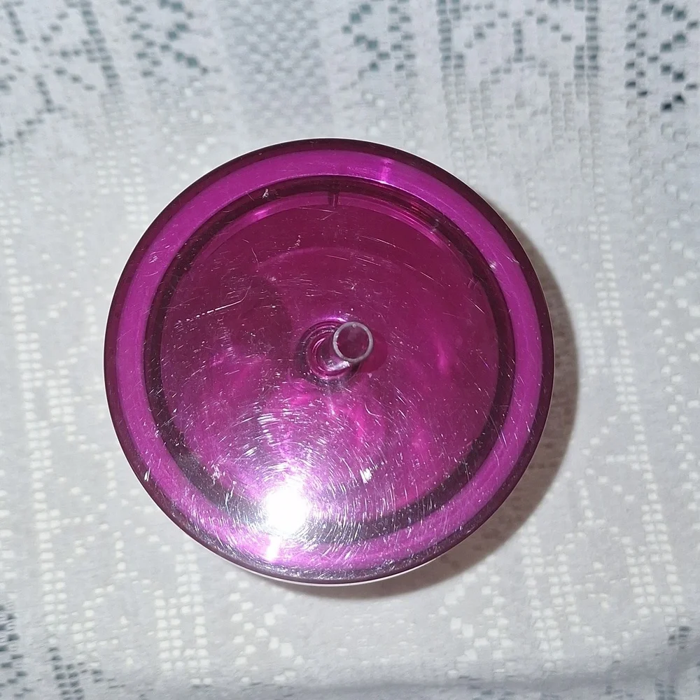 STARBUCKS COFFEE - RARE 2016 - Fuchsia Jelly Gummy Tumbler Cold Cup Venti 24oz